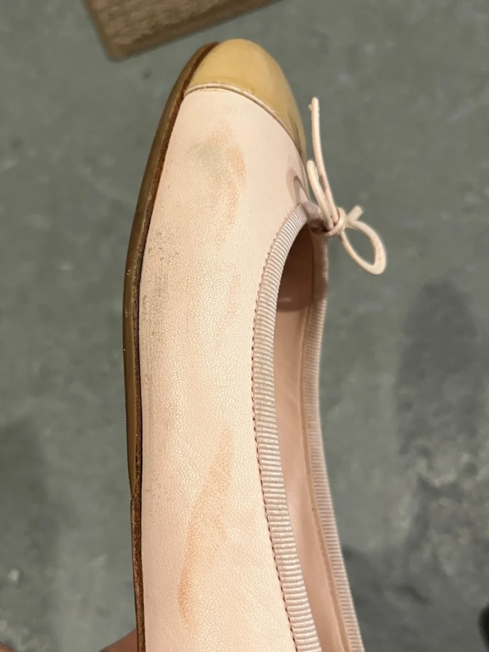 CHANEL Coco Jazz Pink Lambskin CAP toe ballet flats Size 38.5